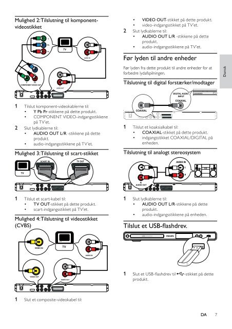 Philips Lecteur DVD - Mode d&rsquo;emploi - DAN