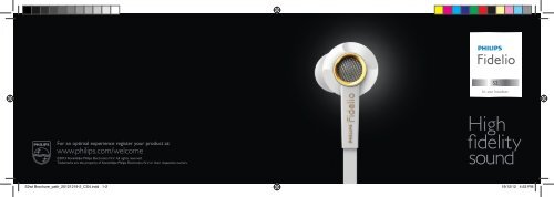 Philips Fidelio &Eacute;couteurs intra-auriculaires - Brochure - ZHS