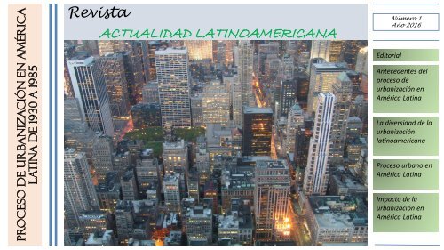 Proceso de urbanización en America Latina