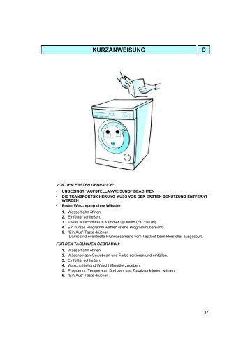 KitchenAid FL 10345 - Washing machine - FL 10345 - Washing machine DE (858007329010) Istruzioni per l'Uso