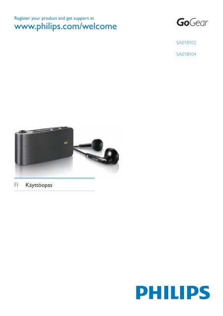 Philips GoGEAR Baladeur MP3 - Mode d&rsquo;emploi - FIN