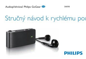 Philips GoGEAR Baladeur MP3 - Guide de mise en route - CES