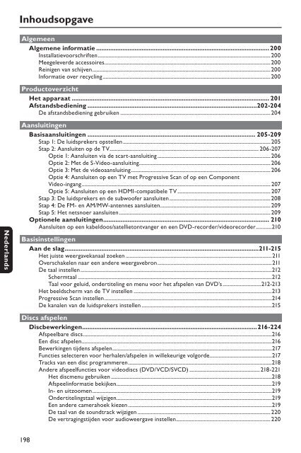 Philips Syst&egrave;me Home Cin&eacute;ma DVD - Mode d&rsquo;emploi - NLD