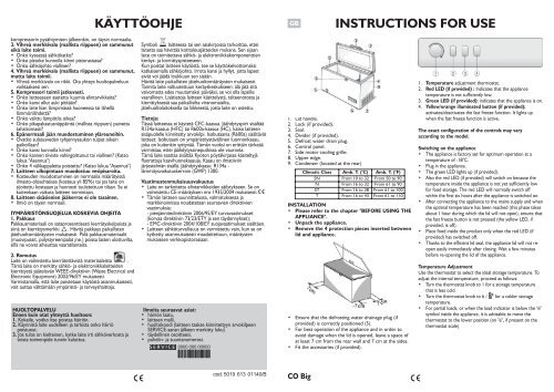 KitchenAid USP 303 - Freezer - USP 303 - Freezer EUR (850796201040) Istruzioni per l'Uso