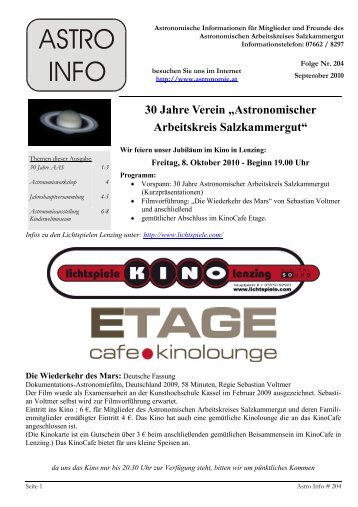 Astro-Info #204 (PDF) - Sternwarte Gahberg