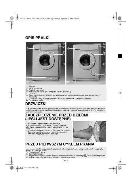 KitchenAid SUPER ECO 67/1 - Washing machine - SUPER ECO 67/1 - Washing machine PL (858350303100) Istruzioni per l'Uso