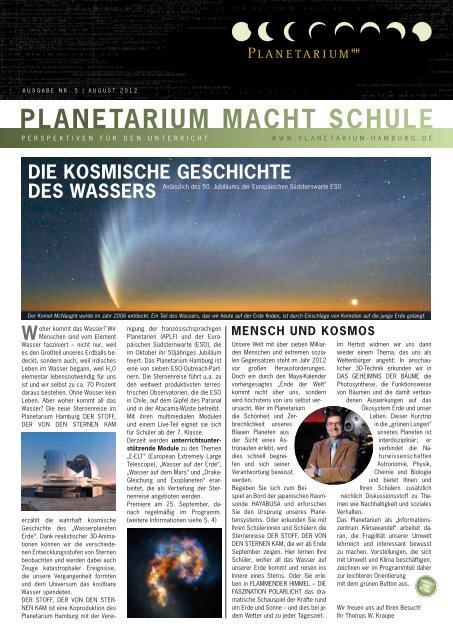 PlanetariuM Macht schule - Planetarium Hamburg