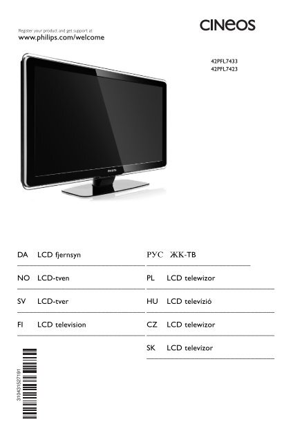 Philips TV LCD - Mode d&rsquo;emploi - SWE