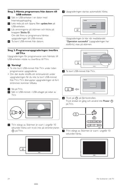 Philips TV LCD - Mode d&rsquo;emploi - SWE