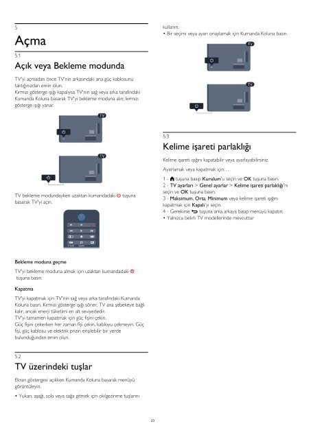 Philips 7000 series T&eacute;l&eacute;viseur LED ultra-plat Smart TV Full HD - Mode d&rsquo;emploi - TUR