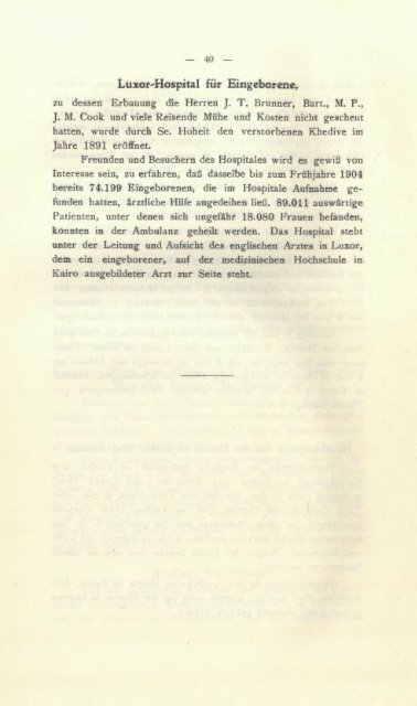 Aegypten und der Nil, Programm von Cook's Arrangements zum Besuche Aegyptens ... 1904-1905