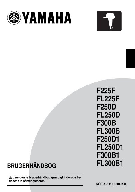 Yamaha F225F - 2011 - Manuale d'Istruzioni Dansk