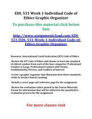 Uop Edl 531 Week 1 Individual Code Of Ethics Graphic Organizer Uop Edl 531 Week 1 Individual Code Of Ethics Graphic Organizer