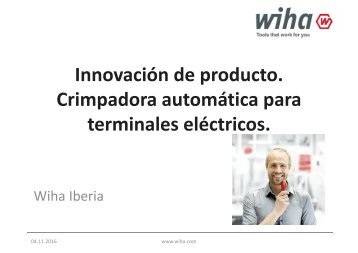 Wiha - Información Crimpadora automática 2016