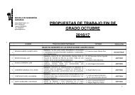 PROPUESTAS DE TRABAJO FIN DE GRADO OCTUBRE 2016/17