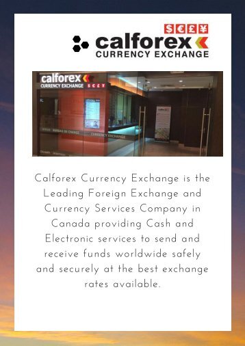 Calforex rate exchange