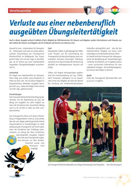 06|2011 Verbandsmagazin Bremer Fußball-Verband e.V.