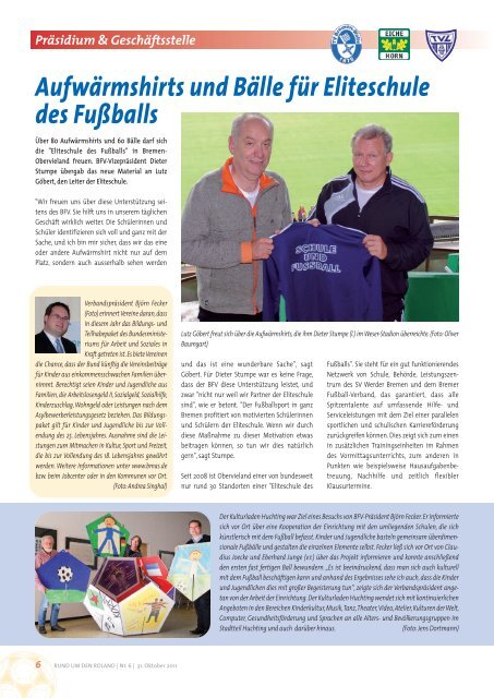 06|2011 Verbandsmagazin Bremer Fußball-Verband e.V.