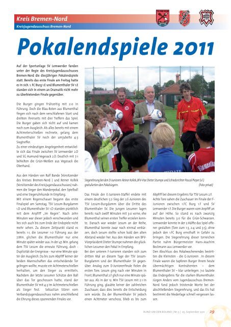 05|2011 Verbandsmagazin Bremer Fußball-Verband e.V.