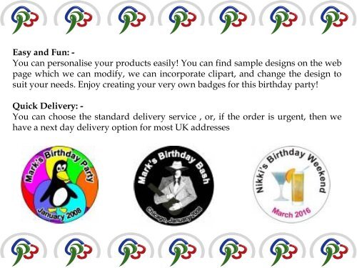 Buy Birthday Badges Online