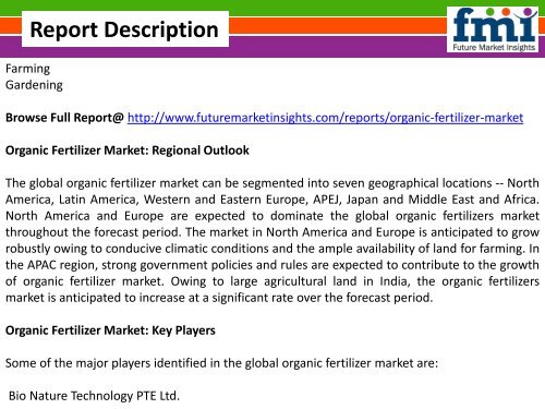 Organic Fertilizer Market pdf