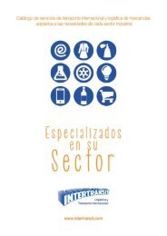 INTERTRANSIT CATÁLOGO DE SERVICIOS POR SECTORES 