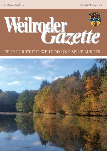 Weilroder Gazette November/Dezember 2016