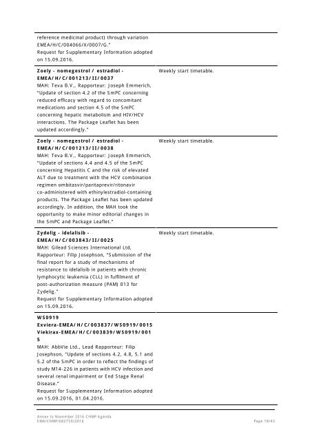 Committee for medicinal products for human use (CHMP)