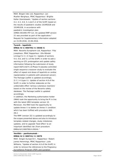 Committee for medicinal products for human use (CHMP)