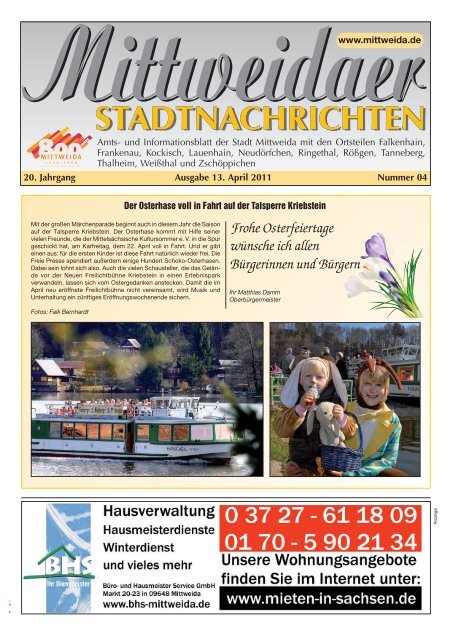 STADTNACHRICHTEN STADTNACHRICHTEN - Mittweida