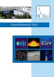 Geschäftsbericht 2010 - Laser-Laboratorium Göttingen e.V.