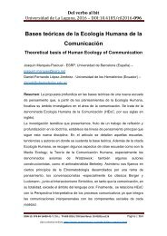 Bases teóricas de la Ecología Humana de la Comunicación