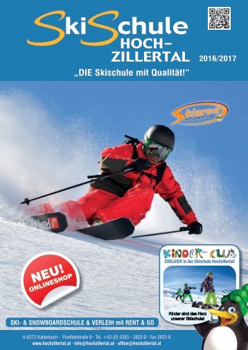 Skischule Hochzillertal, Prospekt 2016