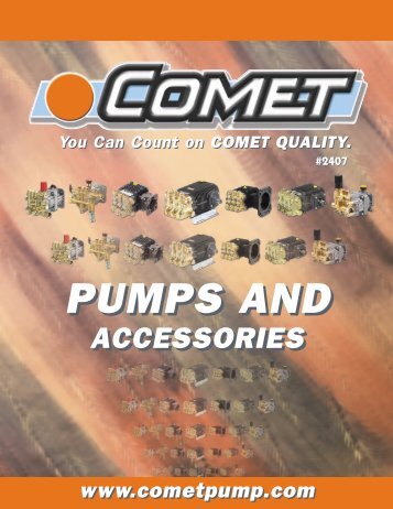 Comet catalog 07 cover A - Comet Industrial Pumps