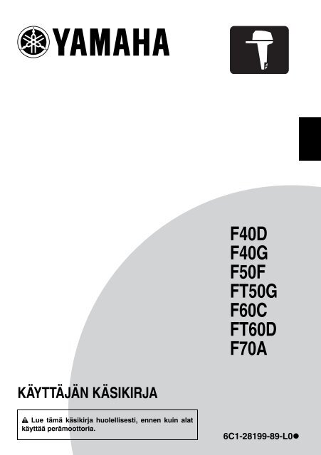 Yamaha F50F - 2012 - Manuale d'Istruzioni Suomi
