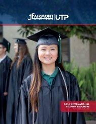 Fairmont International Student Brochure 2016