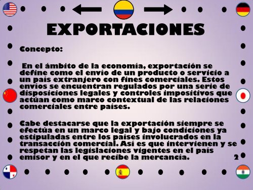 exportaciones en colombia