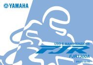 Yamaha FJR1300A - 2008 - Manuale d'Istruzioni Italiano