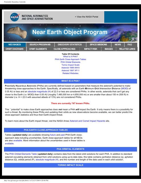 Asteroid Comet Impact Hazards - Florida International University