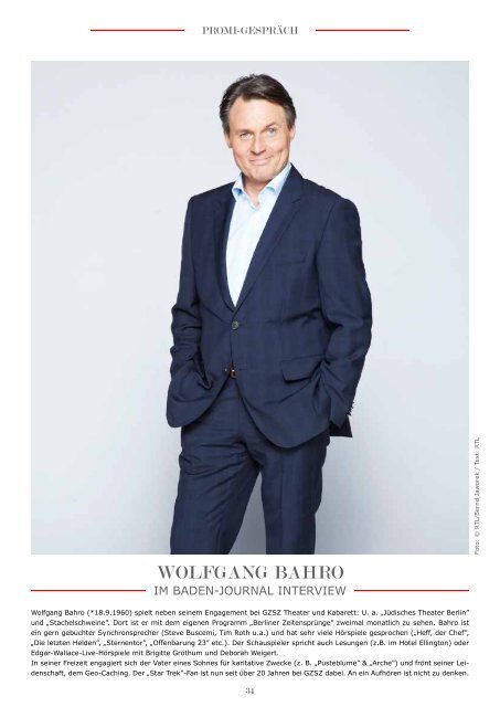 Baden Journal November - Januar 2017