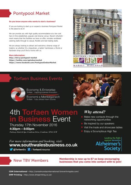 Torfaen Business Voice - November 2016 Newsletter