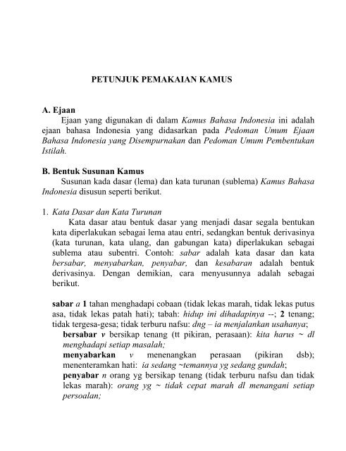 kamus bahasa indonesia - Campuscemara