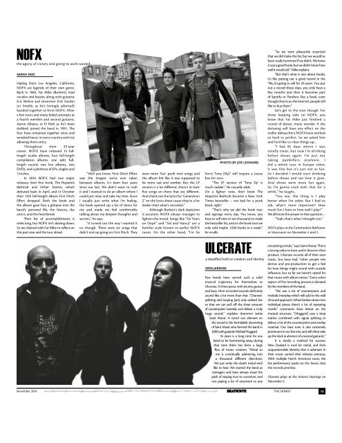 BeatRoute Magazine B.C. print e-edition - November 2016