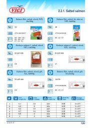 2.2. Chilled Red Fish Products