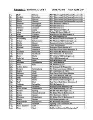 Rennen 1: Senioren 2,3 und 4 - RSV Sturmvogel eV
