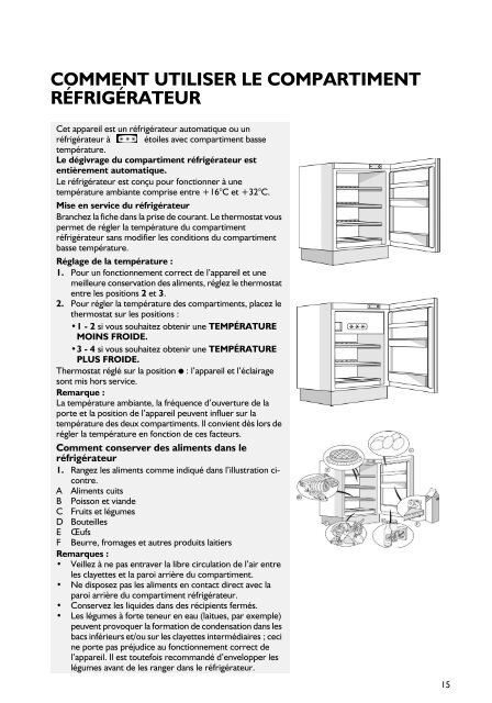 KitchenAid OKG 143 - Refrigerator - OKG 143 - Refrigerator FR (855100312030) Istruzioni per l'Uso