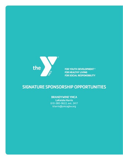 Brandywine YMCA Sponsorship Opportunities 2017