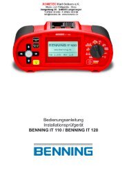 BENNING IT 120 - KOMETEC, Online-Shop für Mess