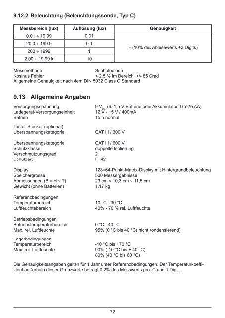 BENNING IT 120 - KOMETEC, Online-Shop für Mess