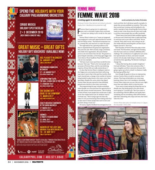 BeatRoute Magazine Alberta print e-edition - November 2016